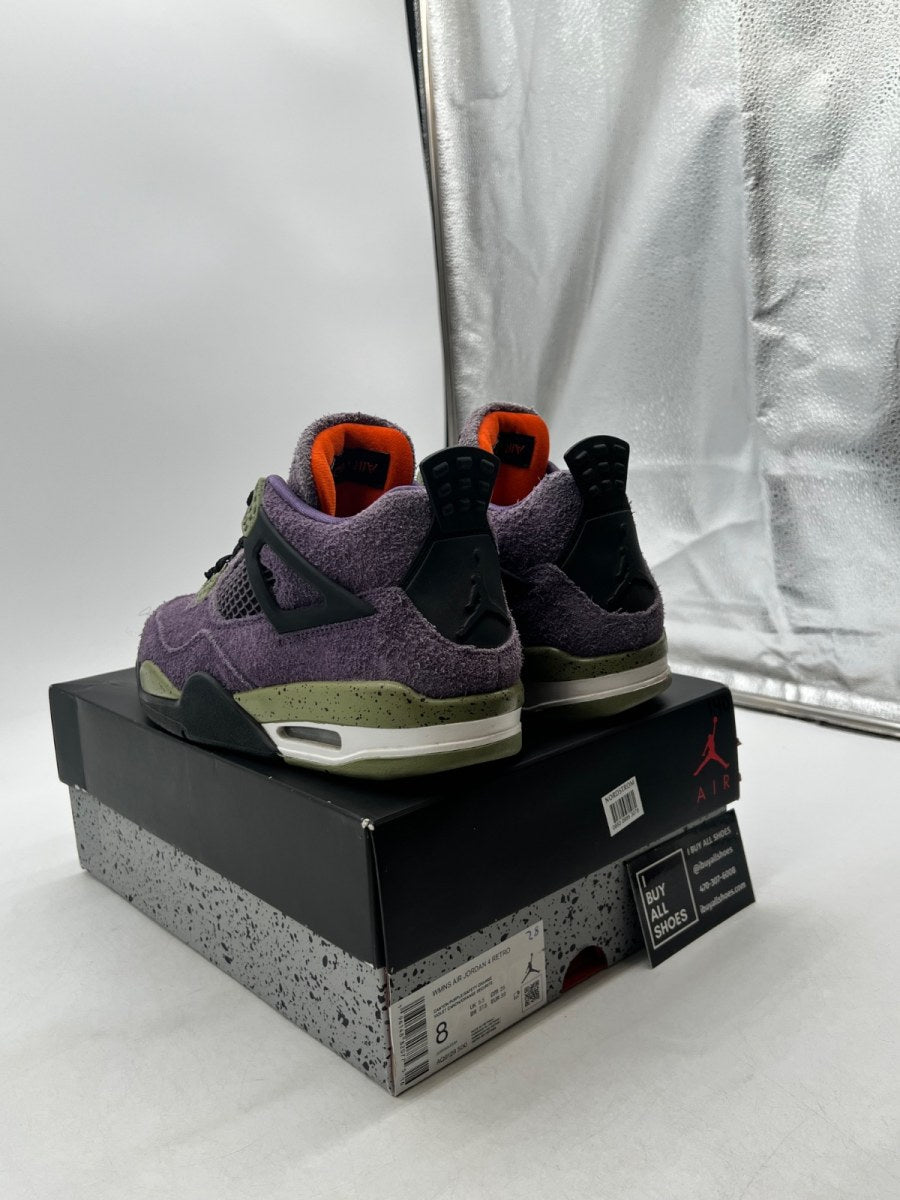 Jordan 4 Retro Canyon Purple (Women's) 8W (Lightly Worn Pre-Owned) - Image 4