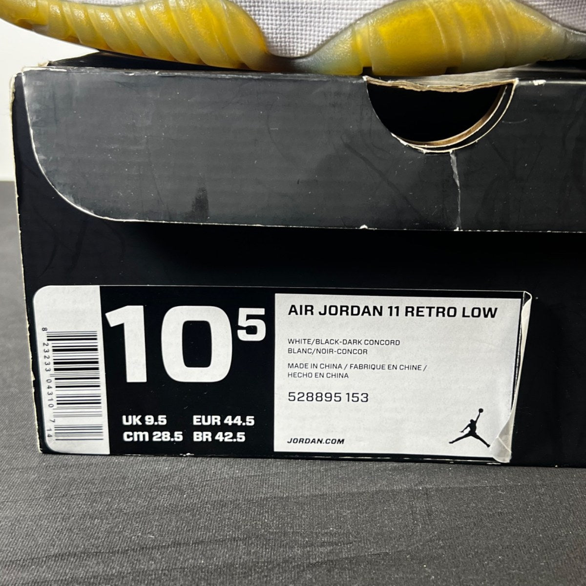Jordan 11 Retro Low Concord 10.5 (Moderately Worn Pre-Owned)JordanWhite/Black-Concord - Image 4