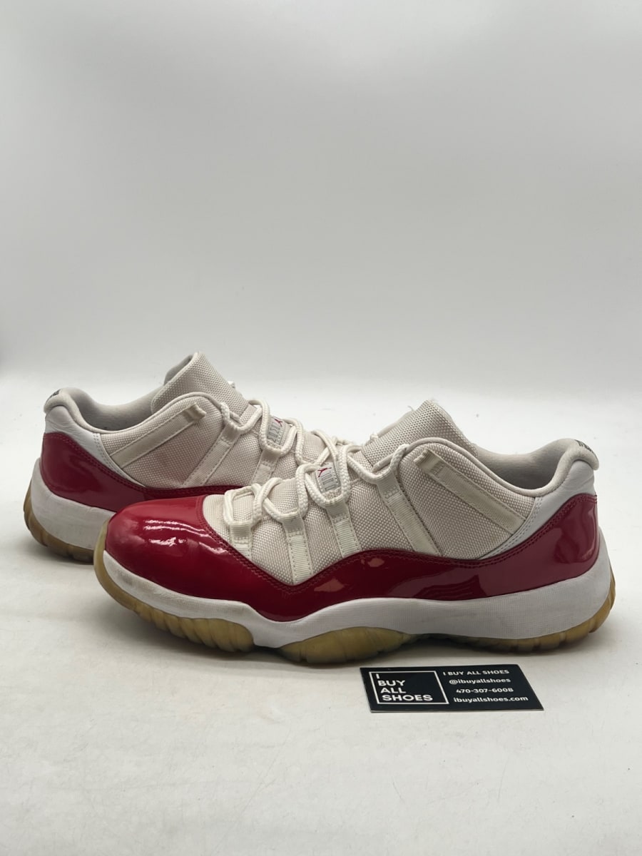 Jordan 11 Retro Low Cherry (2016) 11.5 (Heavily Worn Pre-Owned) - Image 1