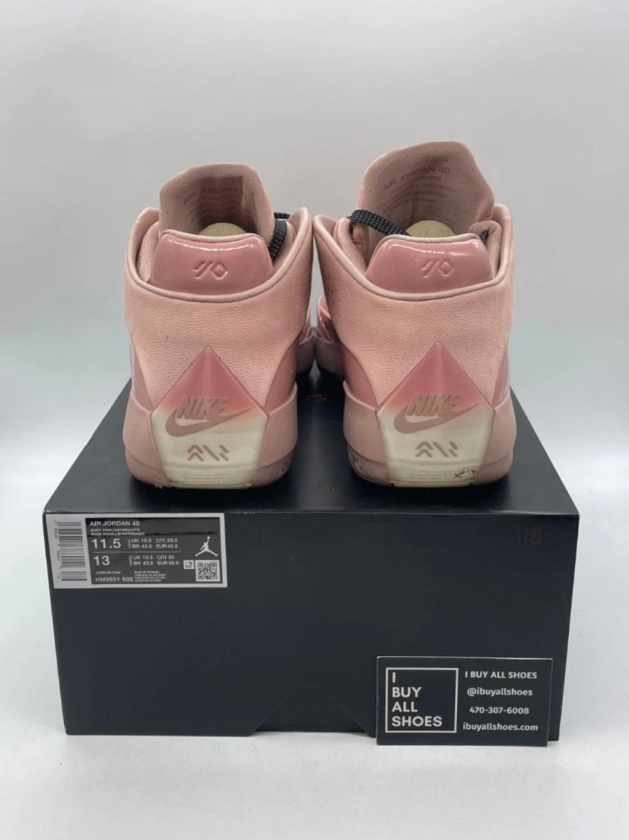 Jordan 40 Dusty Rose 11.5 (Lightly Worn Pre-Owned)JordanLight Arctic Pink/Anthracite/Black - Image 6