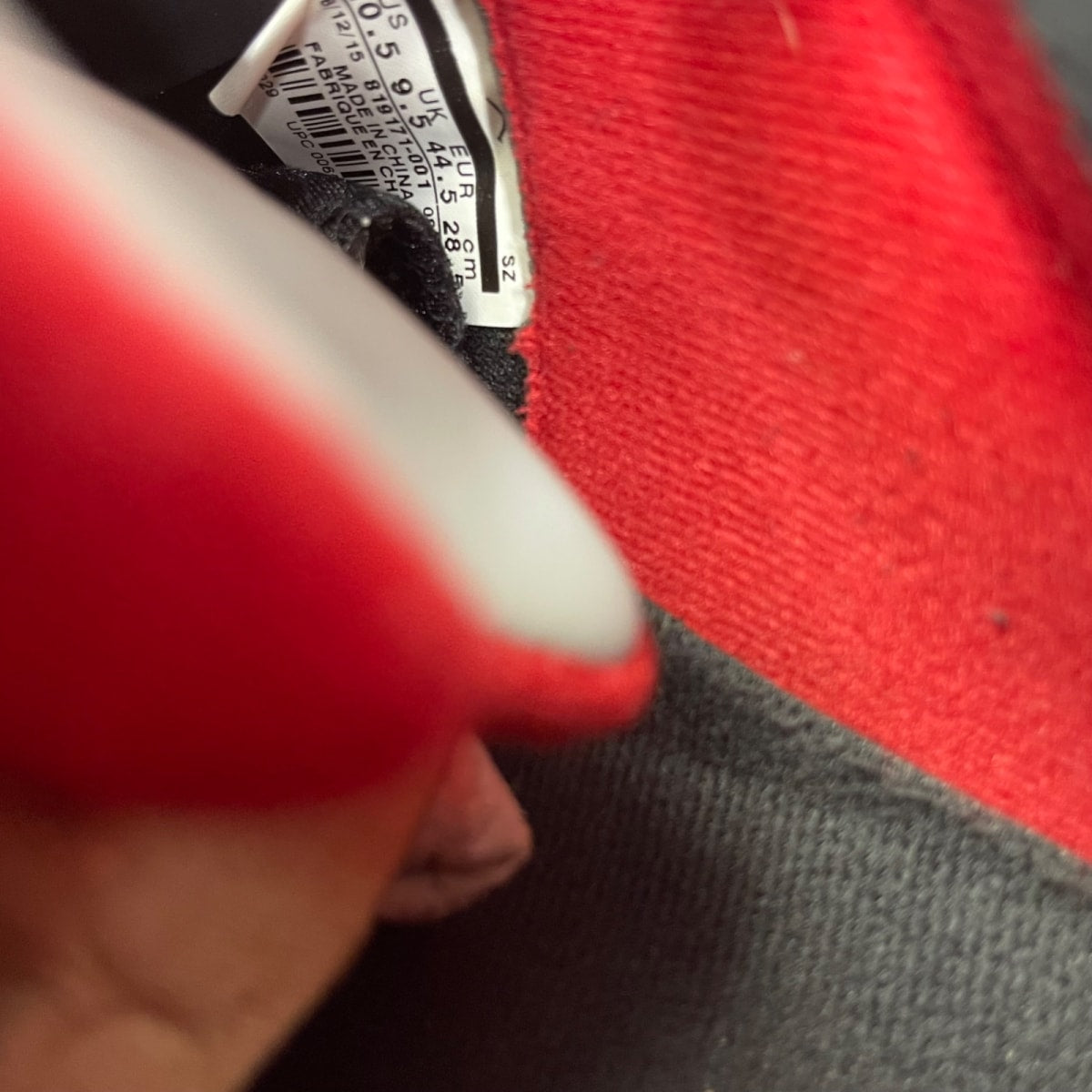 Jordan 5 Retro Low Alternate 90 10.5 (Moderately Worn Pre-Owned)JordanBlack/Gym Red-Metallic Hematite - Image 6