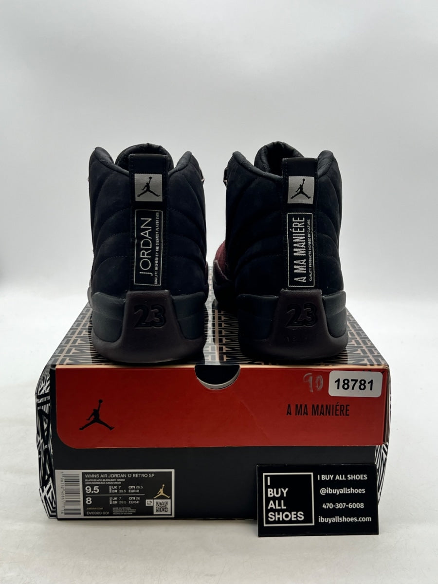 Jordan 12 Retro SP A Ma Maniére Black (Women's) 9.5W (Lightly Worn Pre-Owned) - Image 3