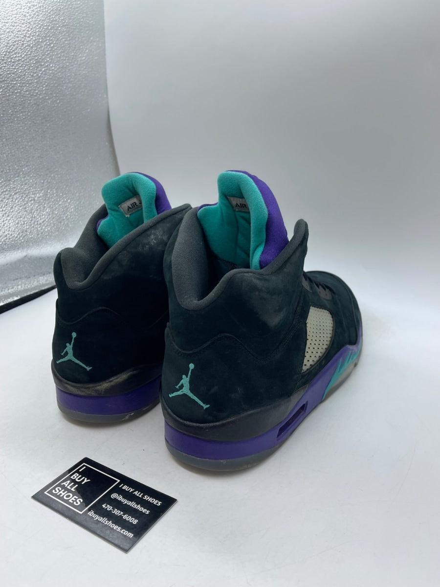 Jordan 5 Retro Black Grape (2013) 13 (Heavily Worn Pre-Owned) - Image 5