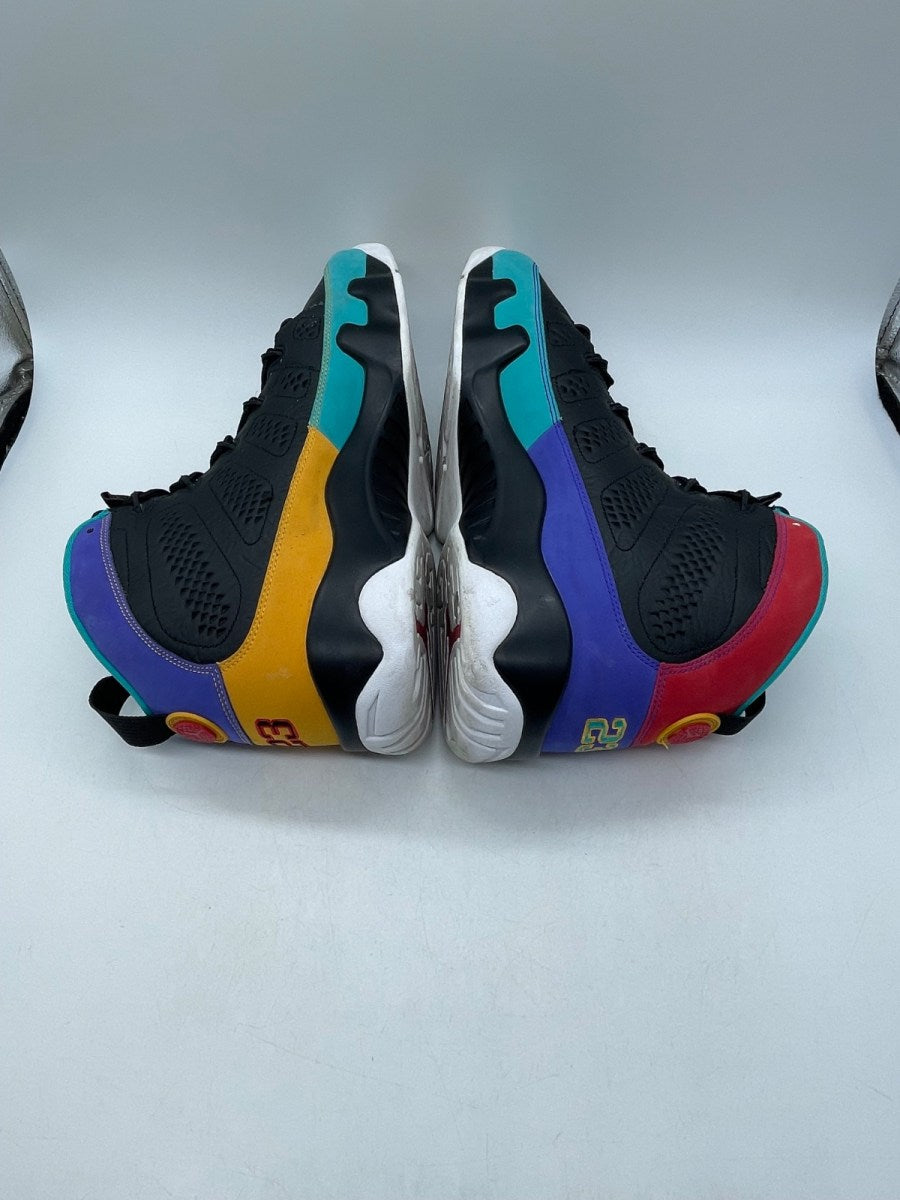 Jordan 9 Retro Dream It Do It 13 (Moderately Worn Pre-Owned)JordanBlack/University Red-Dark Concord-Canyon Gold-Turbo Green-White - Image 6