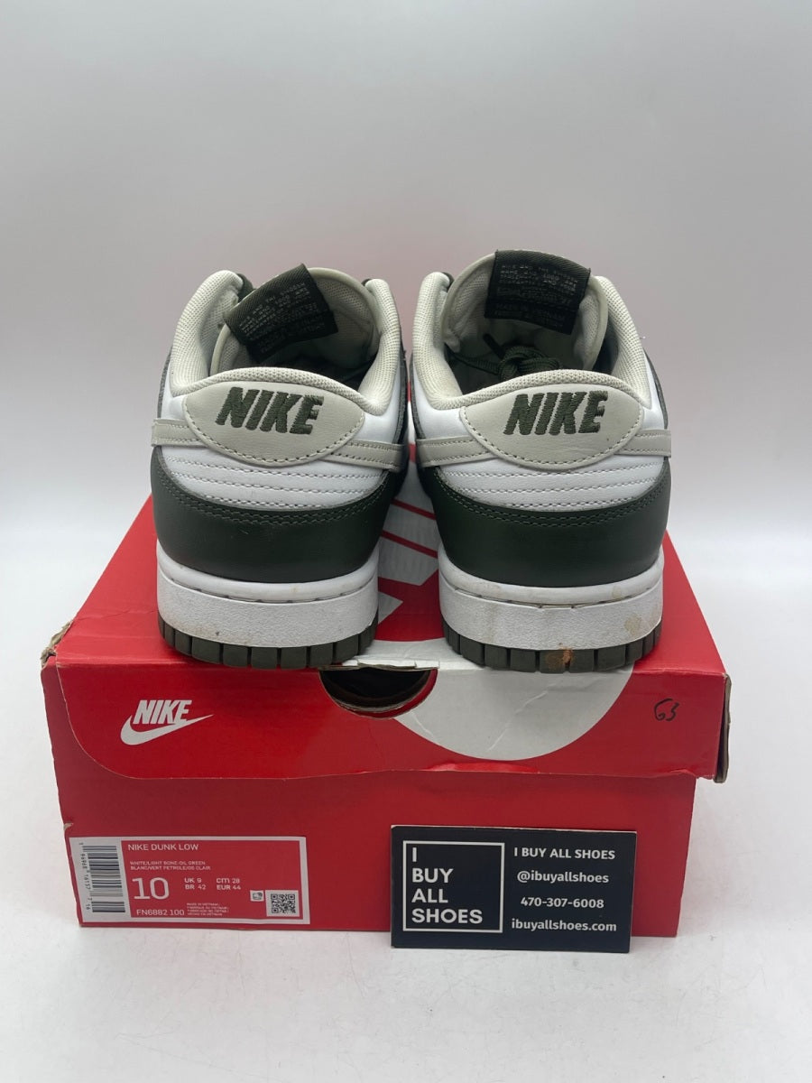 Nike Dunk Low Oil Green Cargo Khaki 10 (Moderately Worn Pre-Owned) - Image 3