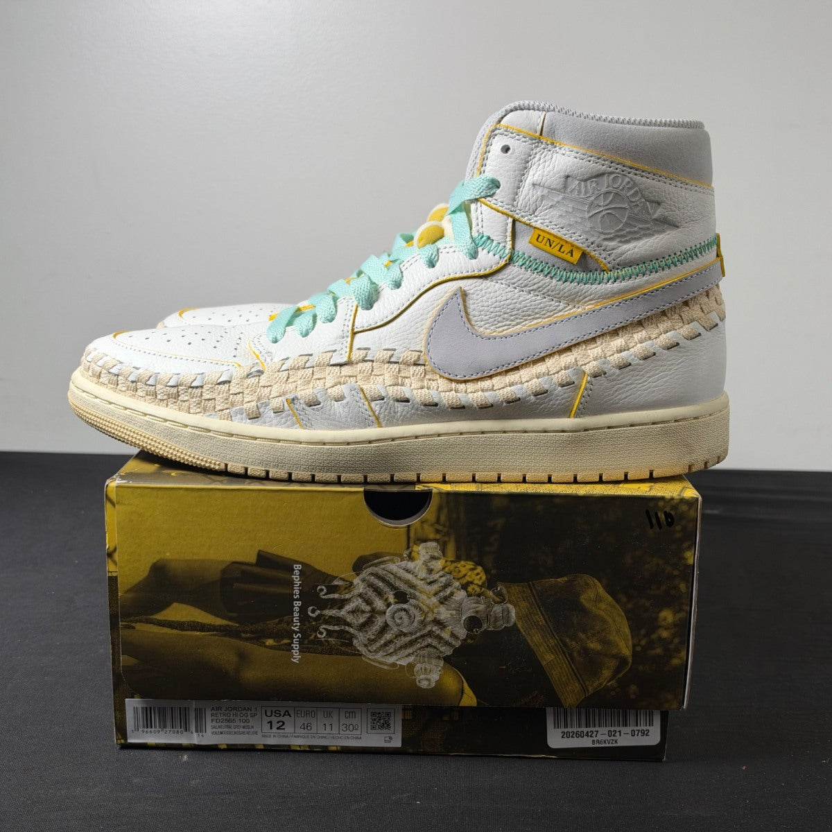 Jordan 1 Retro High OG SP Union LA Bephies Beauty Supply Summer of ‘96 (Size 12) - Image 3