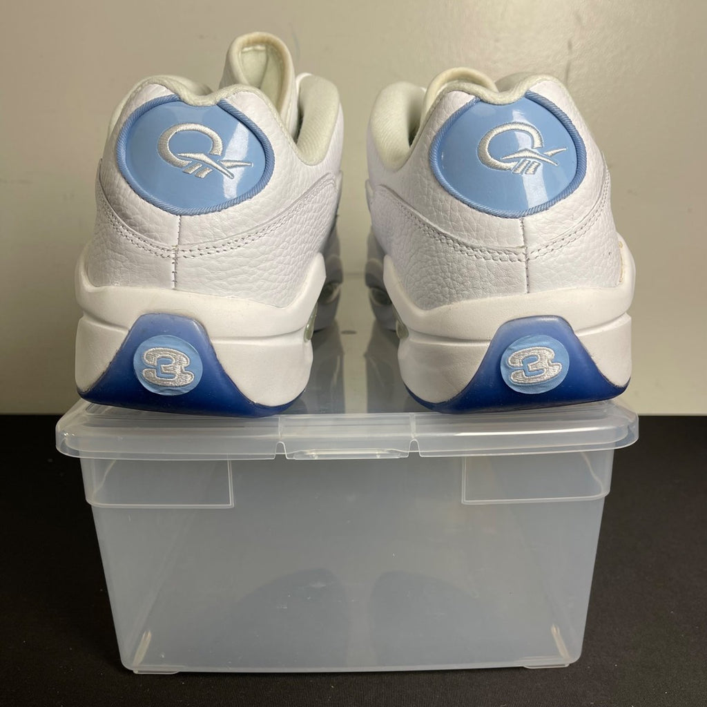 Reebok Question Low Patent Toe Carolina Blue (Size 14) - aux