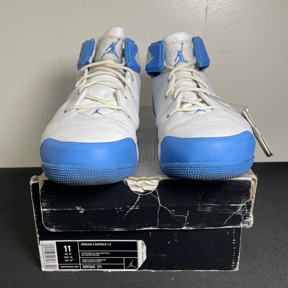 Jordan Melo 1.5 White University Blue OG (Size 11) - aux