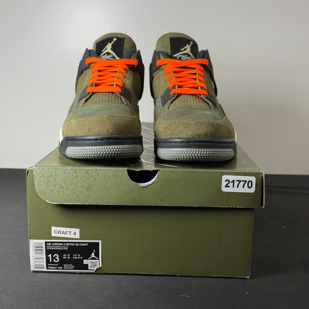 Jordan 4 Retro SE Craft Medium Olive (Size 13) - aux