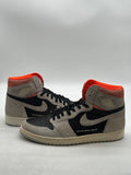 Jordan 1 Retro High Neutral Grey Hyper Crimson 13 (Lightly Worn Pre-Owned)JordanNeutral Grey/Black-Hyper Crimson-White - Image 1
