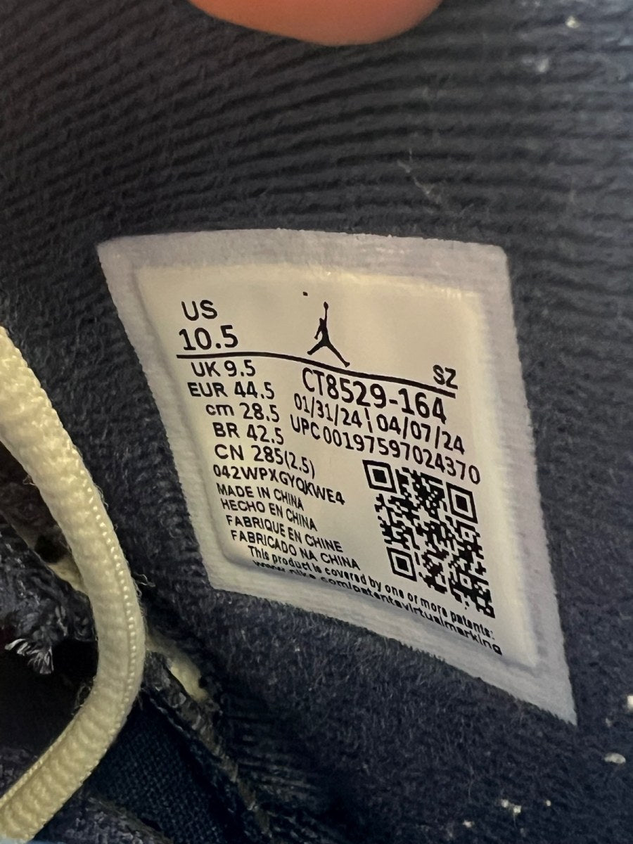 Jordan 6 Retro Olympic (2024) 10.5 (Lightly Worn Pre-Owned)JordanWhite/Varsity Red/Midnight Navy - Image 9