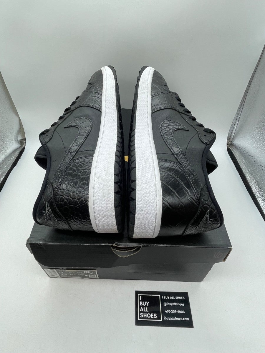 Air Jordan 1 Low Golf 'Black Crocodile' 16 (Moderately Worn Pre-Owned) - Image 6