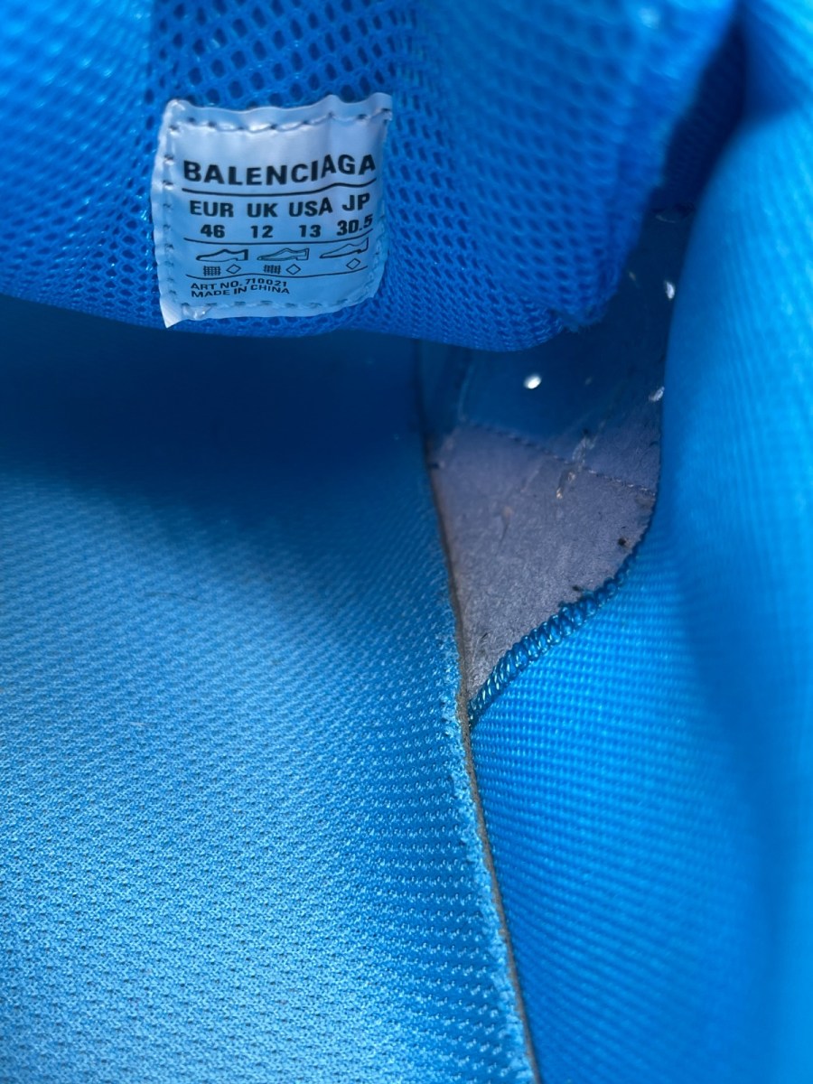 Balenciaga Triple S adidas Blue White 46 (Moderately Worn Pre-Owned) - Image 8