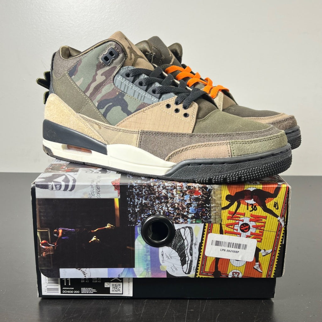 Jordan 3 Retro Patchwork Camo 11 (Lightly Worn Pre-Owned)JordanDark Hazel/Multi-Color - Image 1