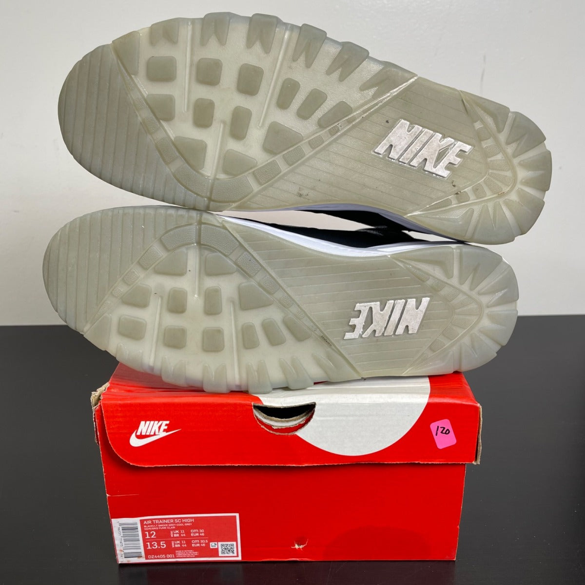 Nike Air Trainer SC High Raiders (2022) 12 (Moderately Worn Pre-Owned)NikeBlack/Light Smoke Grey/Cool Grey - Image 5