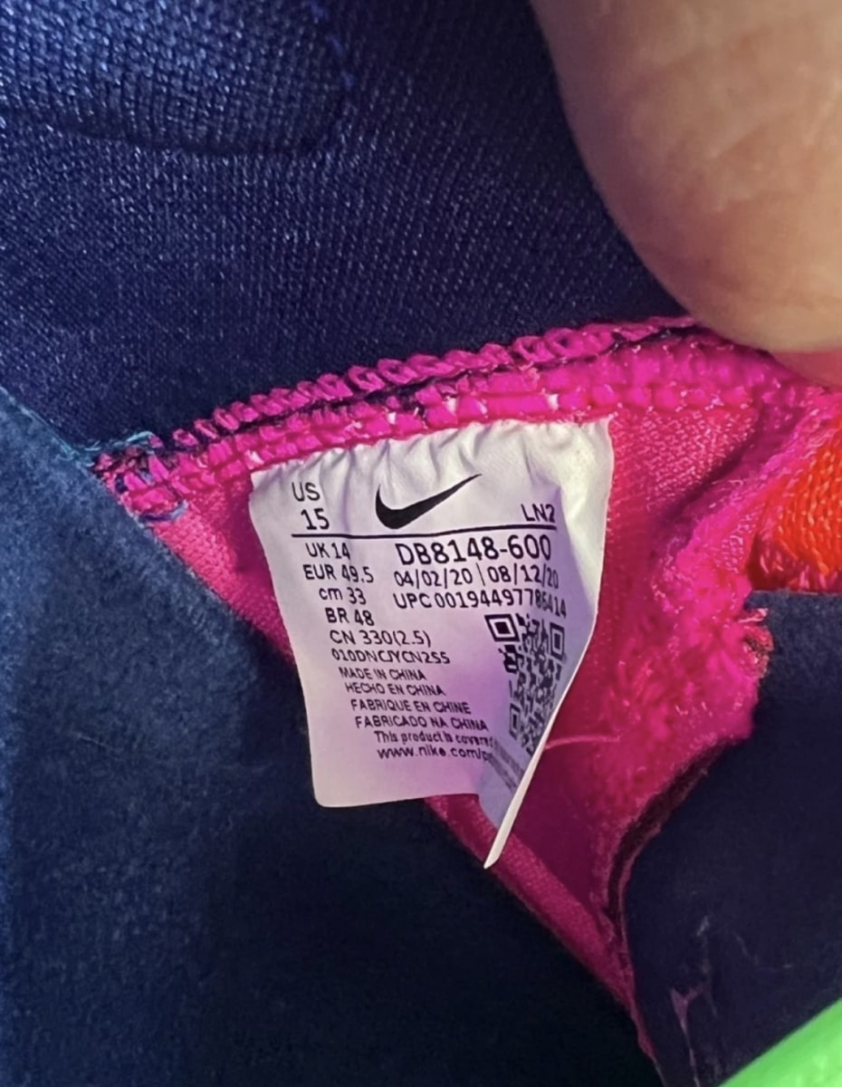 Nike LeBron 18 Los Angeles By Night 15 (Moderately Worn Pre-Owned)NikePink Prime/Multi-Color-Blue Void - Image 7