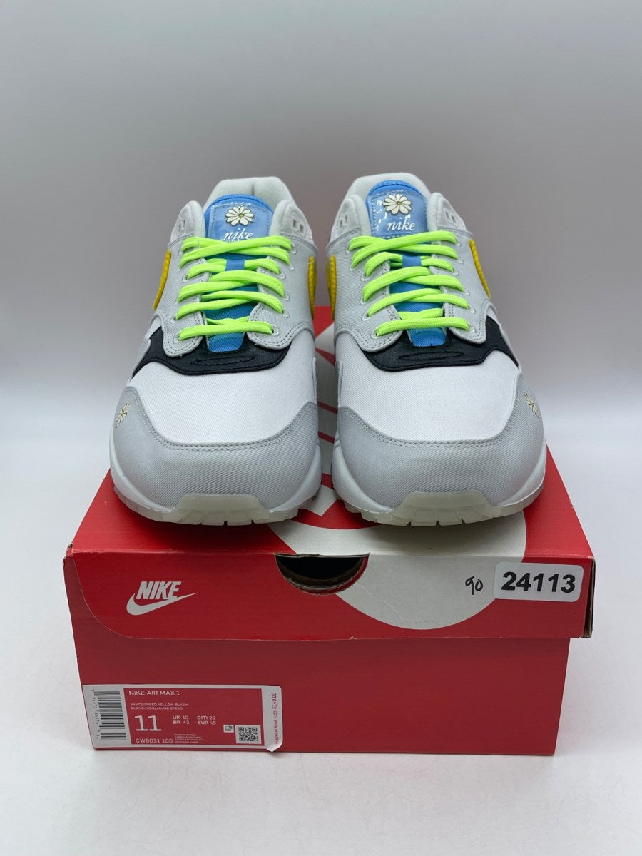 Nike Air Max 1 Daisy 11 (Moderately Worn Pre-Owned)NikeWhite/Black - Image 2