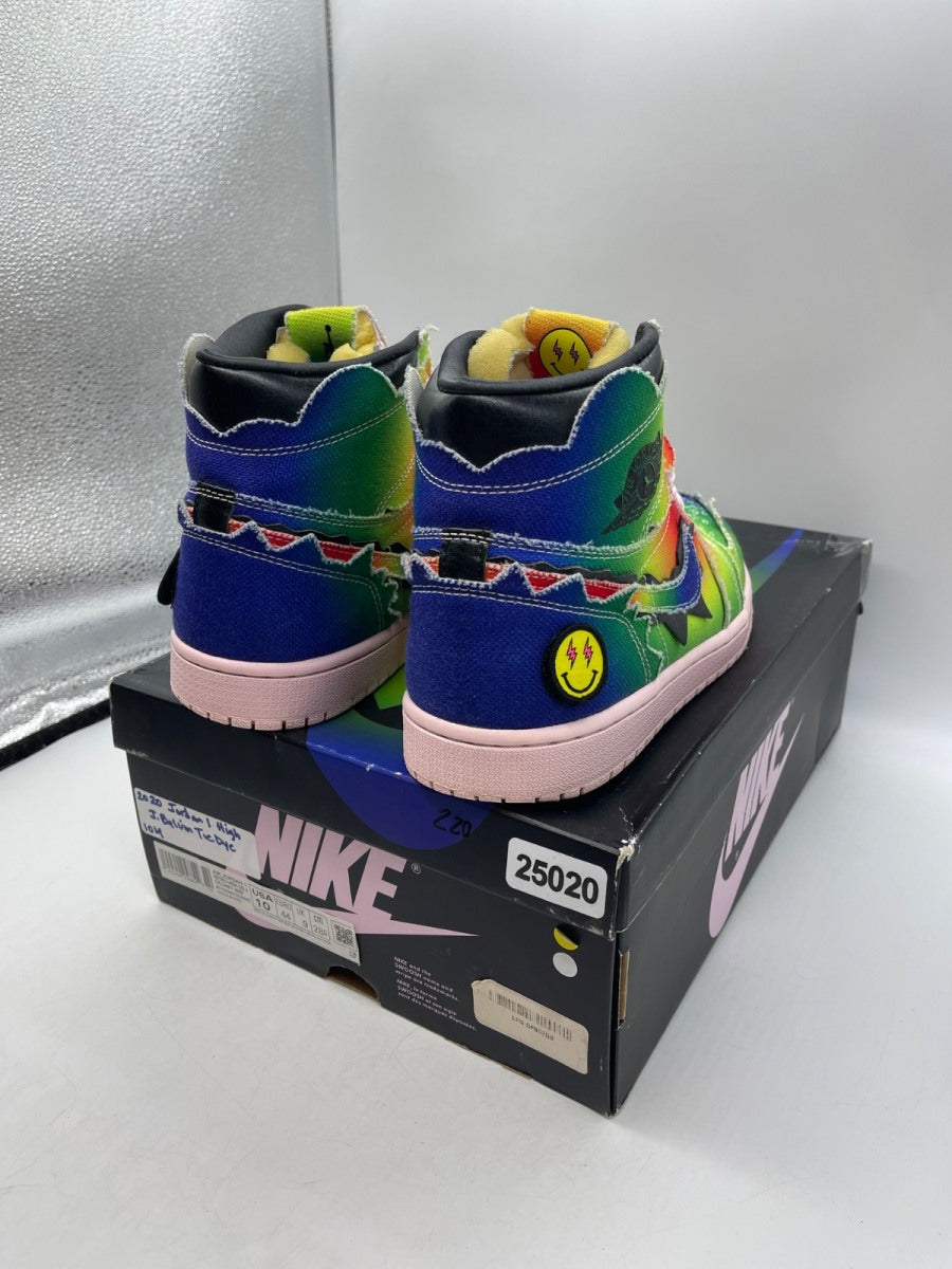 Jordan 1 Retro High J Balvin 10 (Moderately Worn Pre-Owned)JordanMulti-Color/Black-Pink Foam-Multi-Color - Image 5