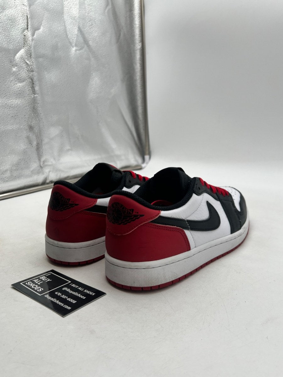 Jordan 1 Retro Low OG Black Toe (2023) 8 (Lightly Worn Pre-Owned) - Image 5