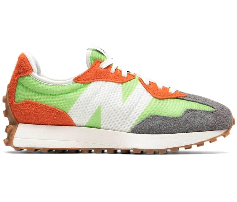 New Balance 327 Lime Green Red Grey