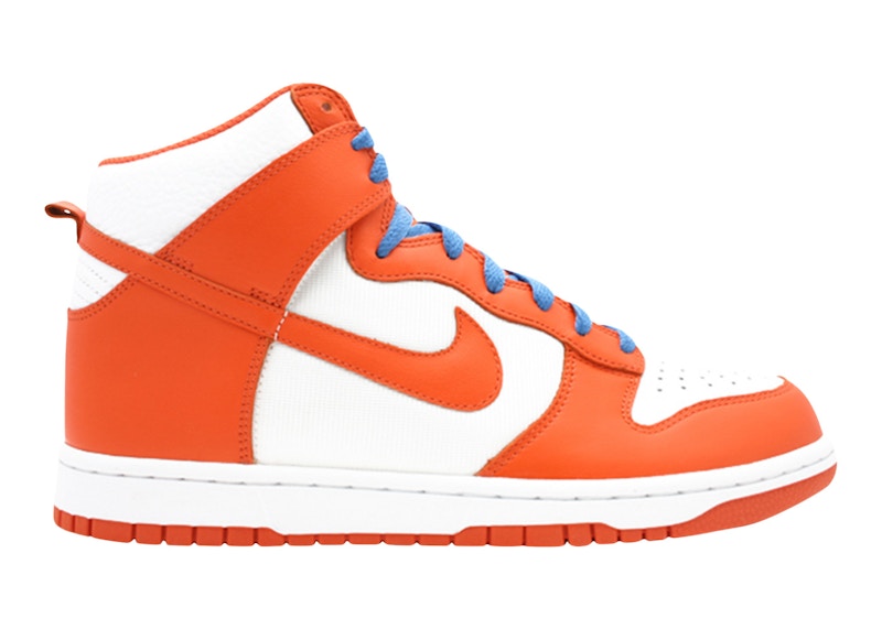 Nike Dunk High White Orange Blaze Varsity Blue 10.5 (Lightly Worn Pre-Owned)