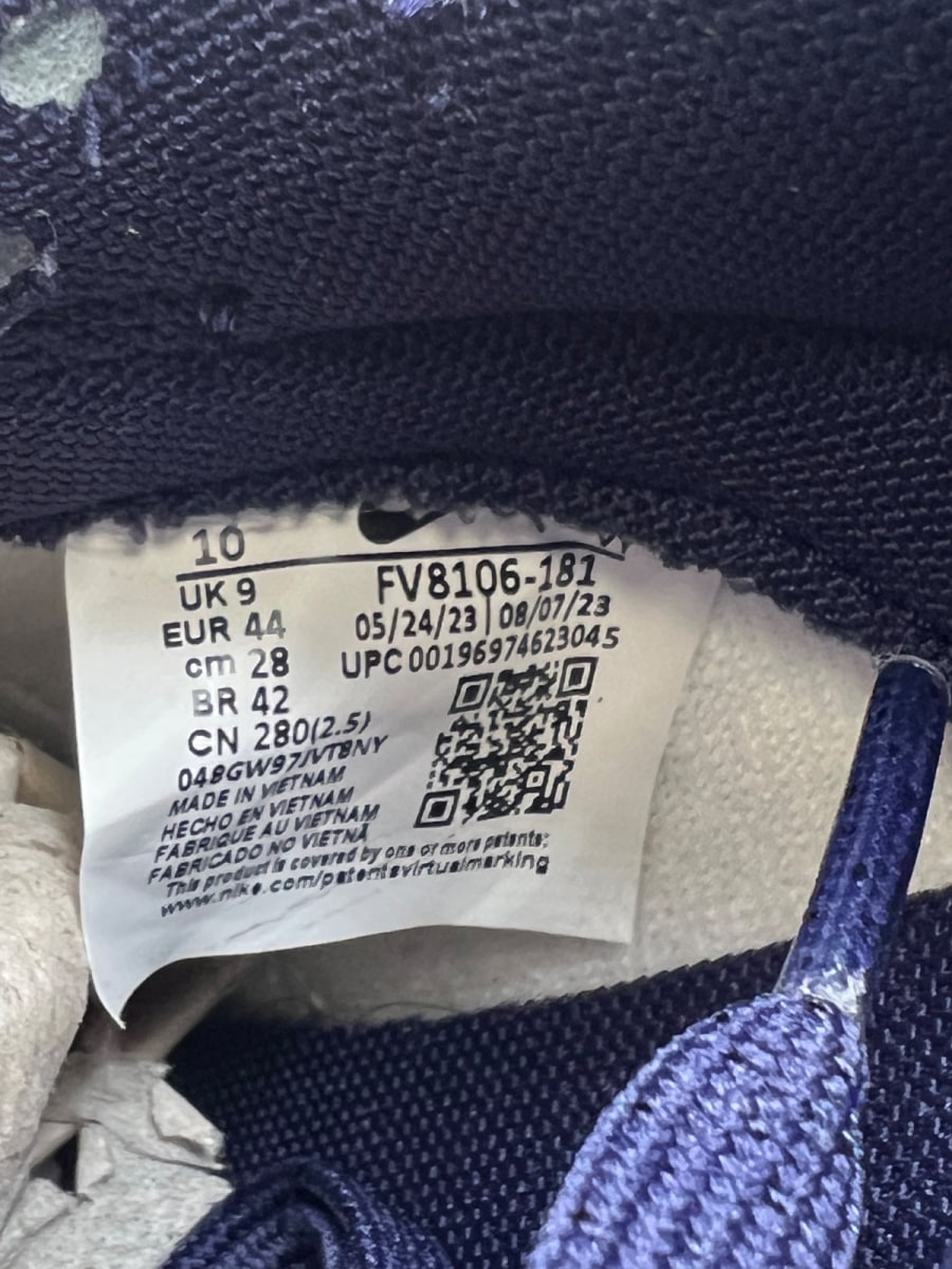 Nike Dunk Low Retro From Nike To You Midnight Navy 10 (Lightly Worn Pre-Owned)NikeSail/Midnight Navy/Coconut Milk/University Red/Pale Vanilla - Image 9