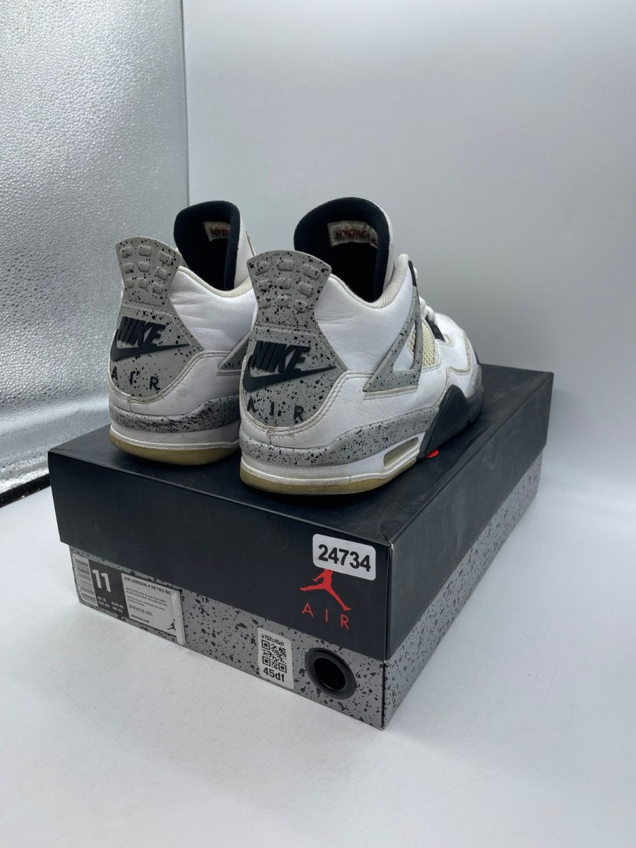 Jordan 4 Retro White Cement (2016) 11 (Moderately Worn Pre-Owned)JordanWhite/Fire Red-Black-Tech Grey - Image 5