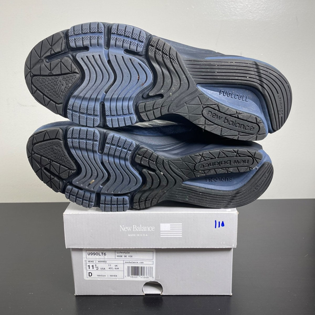 New Balance 990v6 MiUSA Community Navy 11.5 (Moderately Worn Pre-Owned)New BalanceCommunity Navy/Grey - Image 5