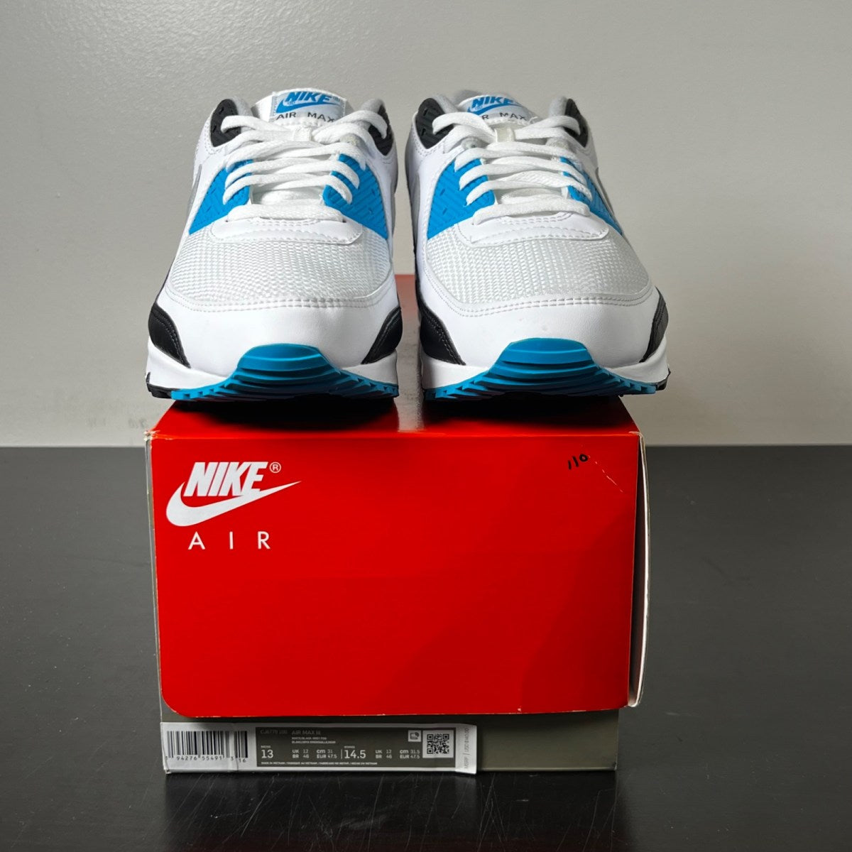 Nike Air Max 90 Laser Blue (2020) 13 (Lightly Worn Pre-Owned)Nike - Image 2