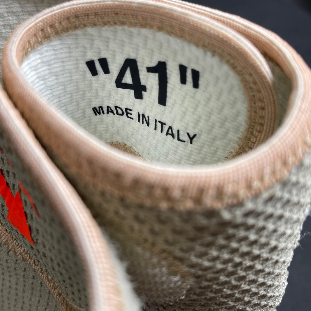 OFF-WHITE Motowrap Light Grey Black (Size 41) - Image 6