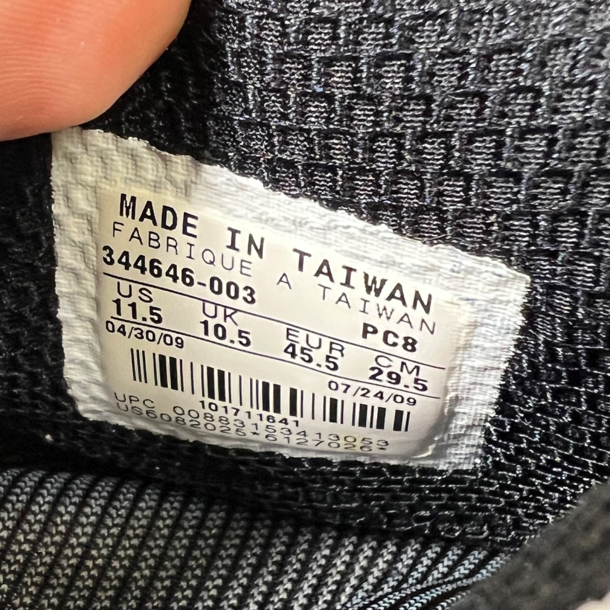 Nike Air 1/2 Cent Silver 11.5 (Moderately Worn Pre-Owned)NikeBlack/Metallic Silver - Image 6