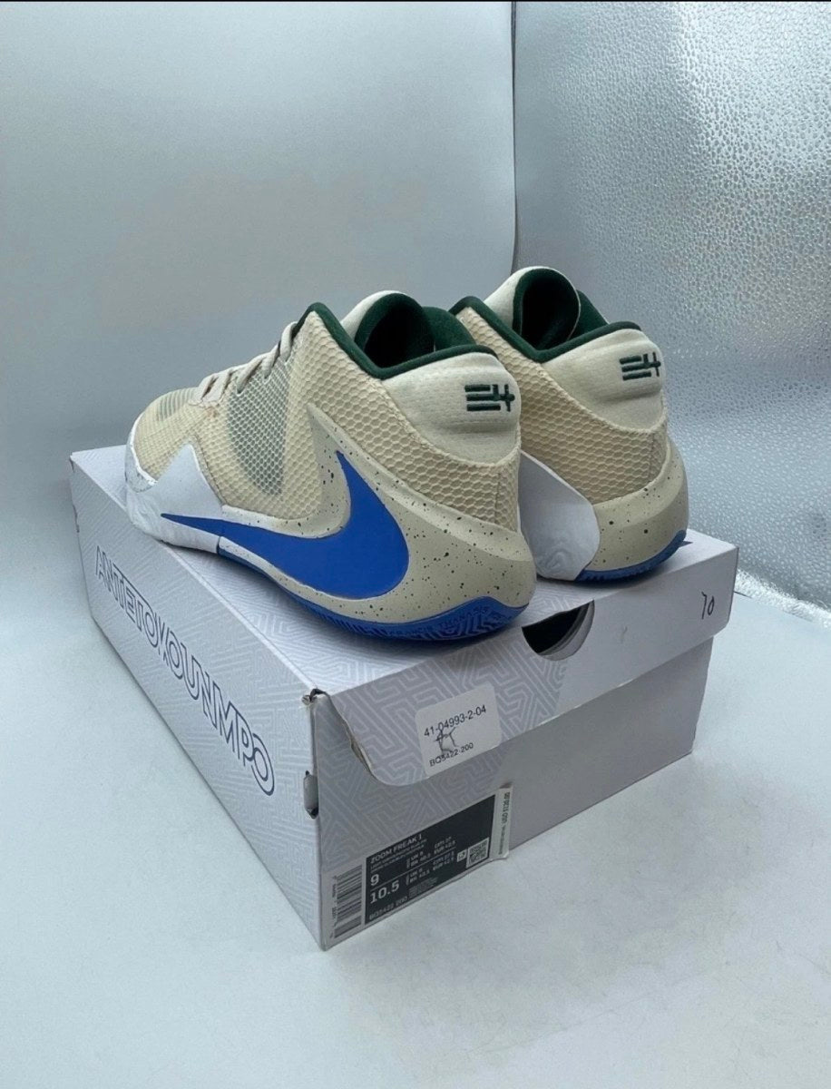 Nike Zoom Freak 1 Cream City 9 (Lightly Worn Pre-Owned)NikeLight Cream/Pacific Blue - Image 4