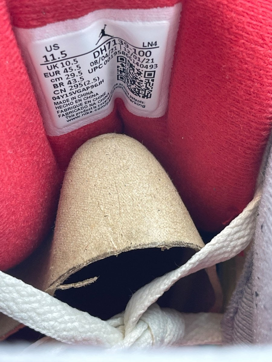 Jordan 3 Retro Muslin 11.5 (Moderately Worn Pre-Owned)JordanMuslin/University Red-Cement Grey-Sail - Image 8