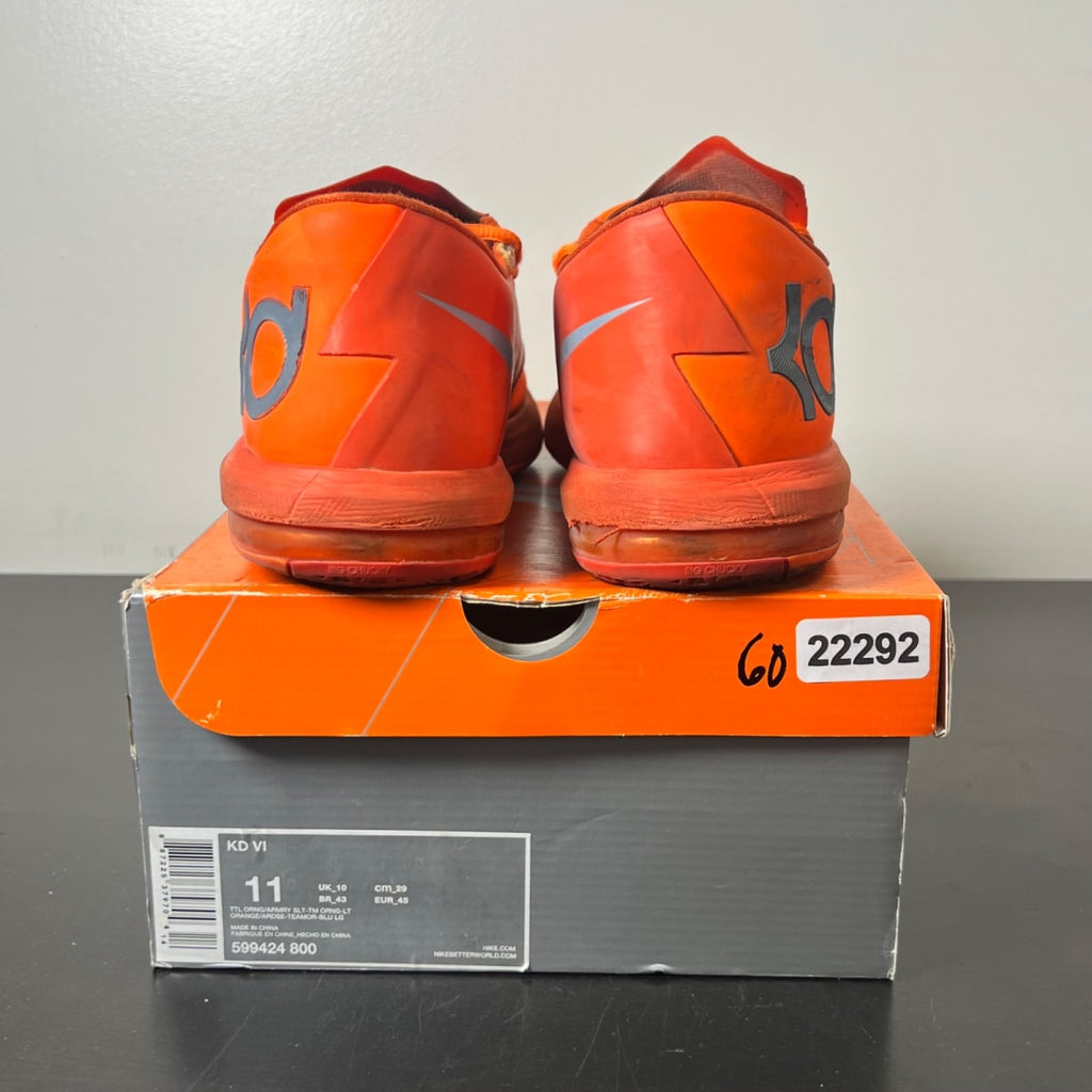 Nike KD 6 NYC 66 11 (Heavily Worn Pre-Owned)NikeTotal Orange/Armory Slate-Team Orange-Armory Blue - Image 4