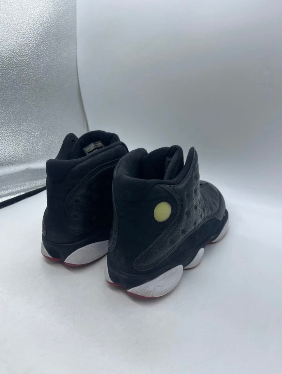 Jordan 13 Retro Playoffs (2011) 14 (Heavily Worn Pre-Owned)JordanBlack/Varsity Red-White-Vibrant Yellow - Image 5