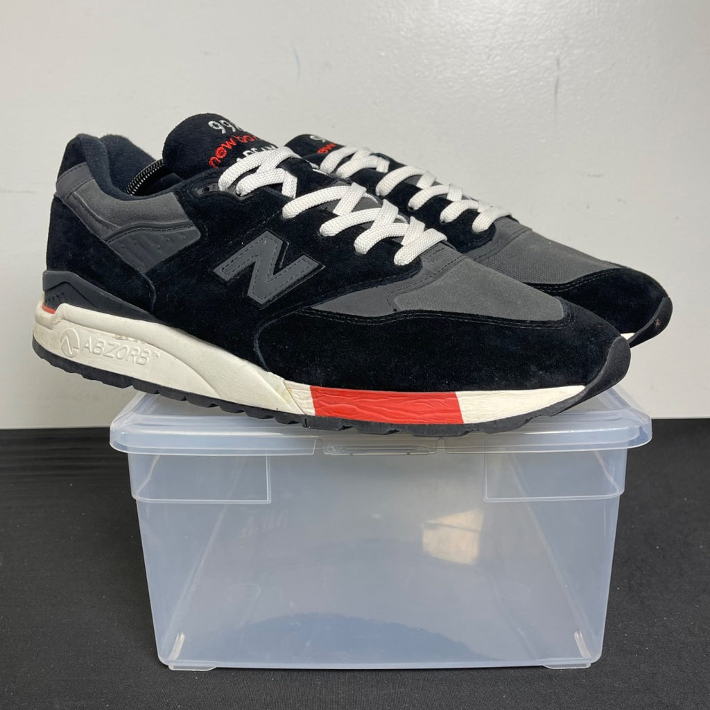 New Balance 998 Kithstrike Black Red 13 (Moderately Worn Pre-Owned)New BalanceBlack/Red - Image 1