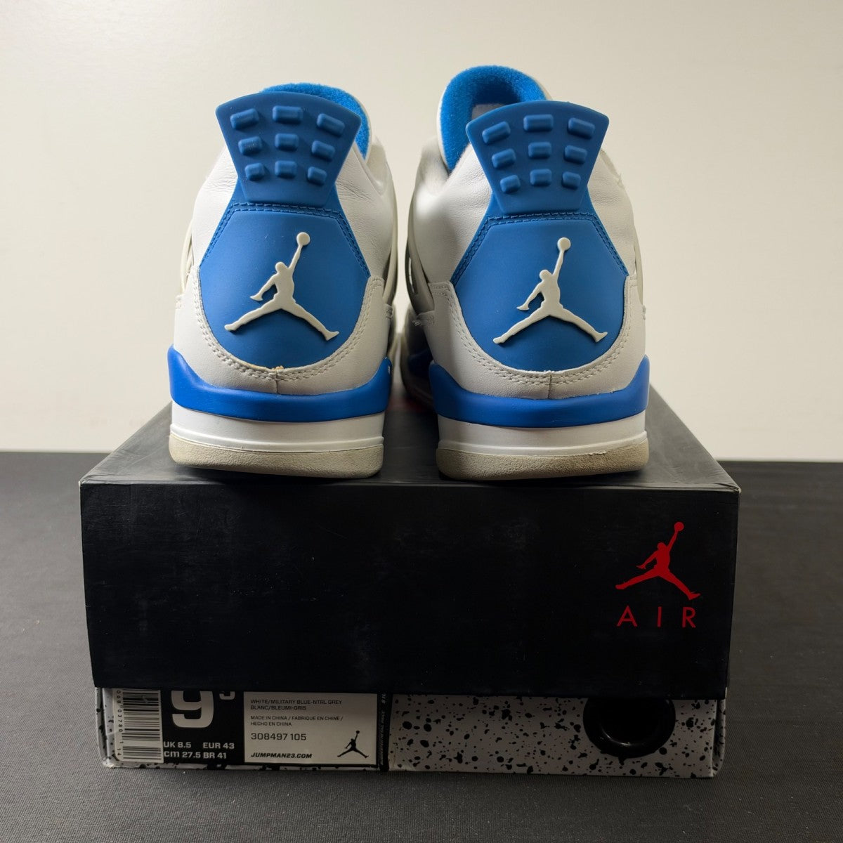 Jordan 4 Retro Military Blue (2012) (Size 9.5) - Image 5
