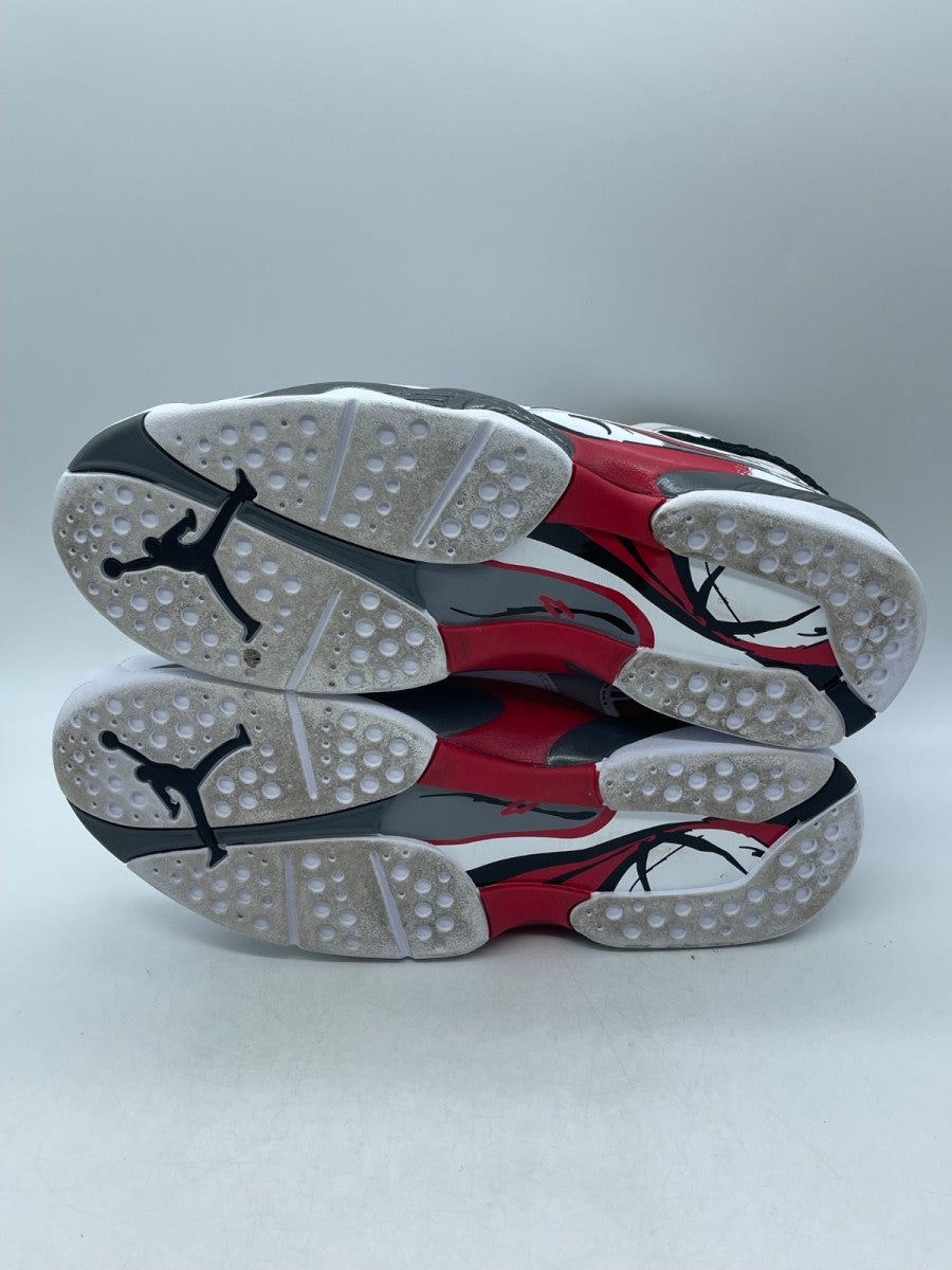 Jordan 8 Retro Alternate 14 (Moderately Worn Pre-Owned)JordanWhite/Gym Red-Black-Wolf Grey - Image 7