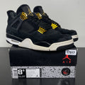 Jordan 4 Retro Royalty 8.5 (Moderately Worn Pre-Owned)JordanBlack/Metallic Gold-White - Image 1
