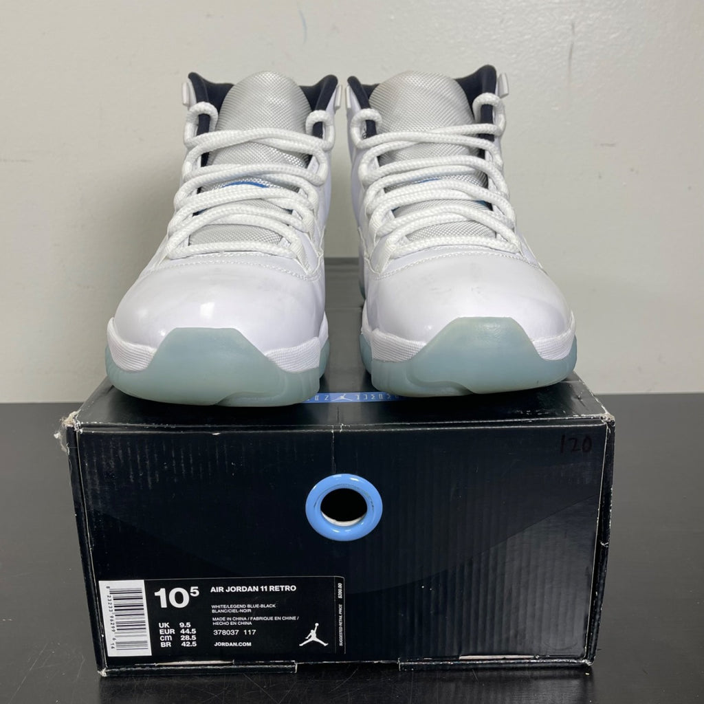 Jordan 11 Retro Legend Blue (2014) 10.5 (Moderately Worn Pre-Owned)JordanWhite/Black-Legend Blue - Image 2