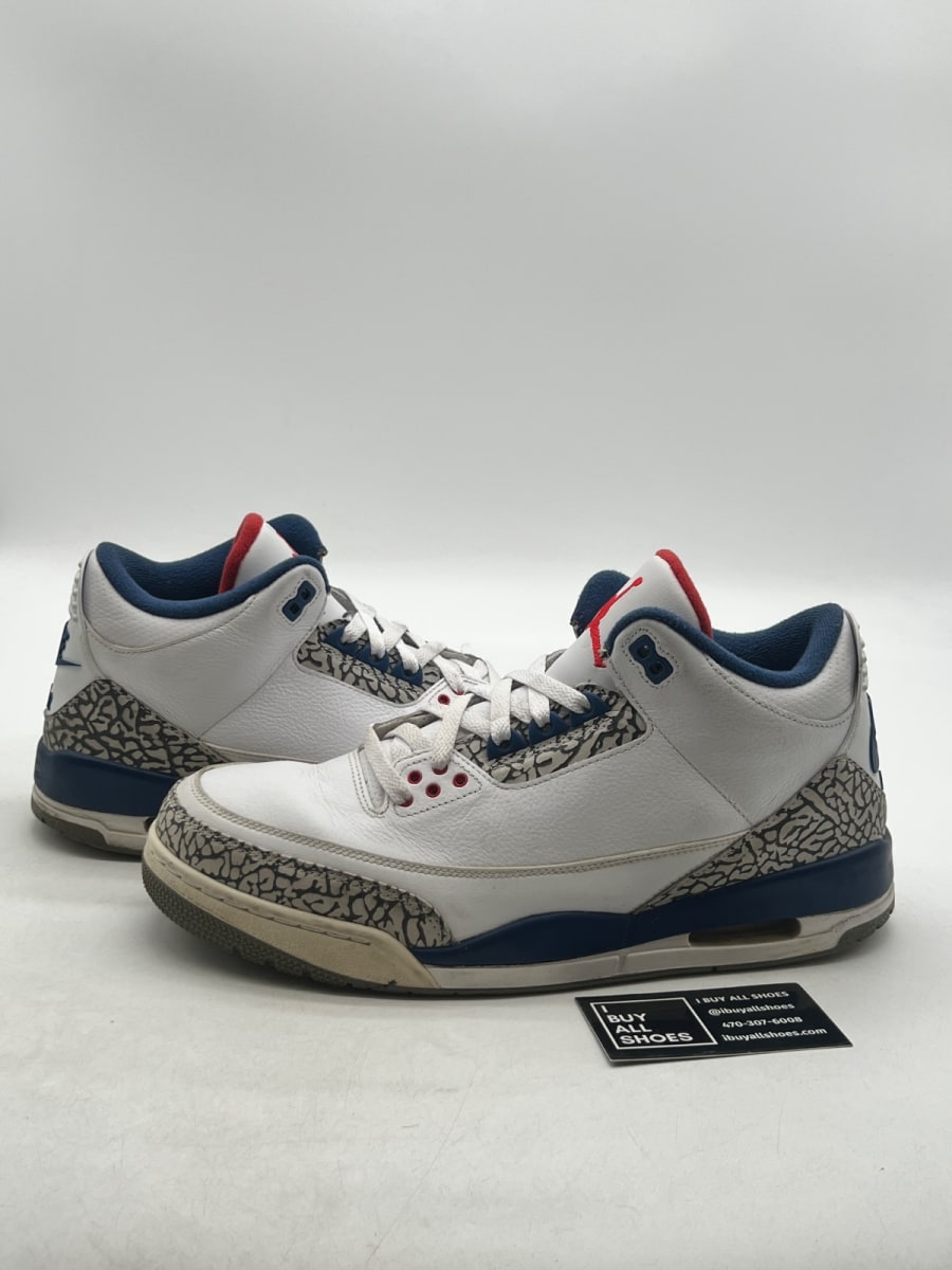 Jordan 3 Retro True Blue (2016) 11.5 (Heavily Worn Pre-Owned) - Image 1