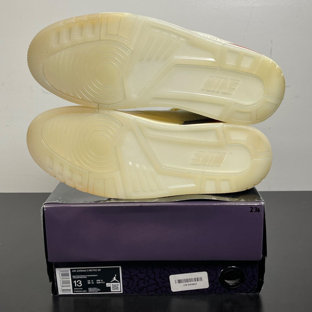 Jordan 3 Retro SP J Balvin Medellín Sunset 13 (Moderately Worn Pre-Owned)JordanMulti-Color/Multi-Color - Image 5