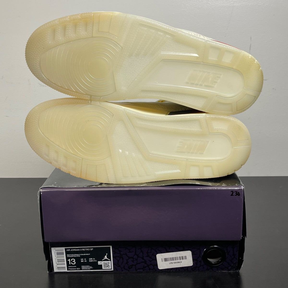 Jordan 3 Retro SP J Balvin Medellín Sunset 13 (Moderately Worn Pre-Owned)JordanMulti-Color/Multi-Color - Image 5