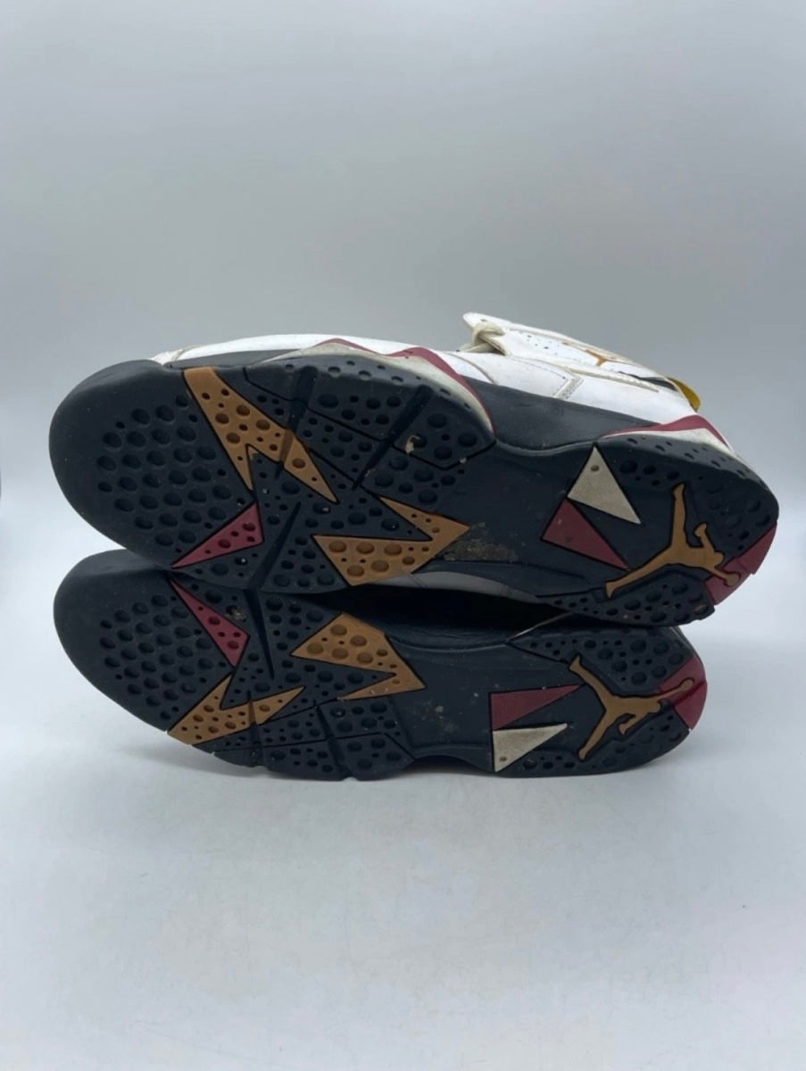 Jordan 7 Retro Cardinal (2011) 12 (Heavily Worn Pre-Owned)JordanWhite/Bronze-Cardinal Red-Black - Image 7