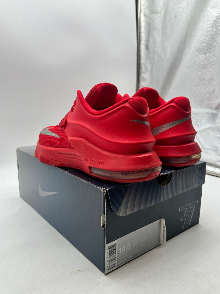 Nike KD 7 Global Game 10.5 (Moderately Worn Pre-Owned)NikeAction Red/Metallic Silver - Image 4