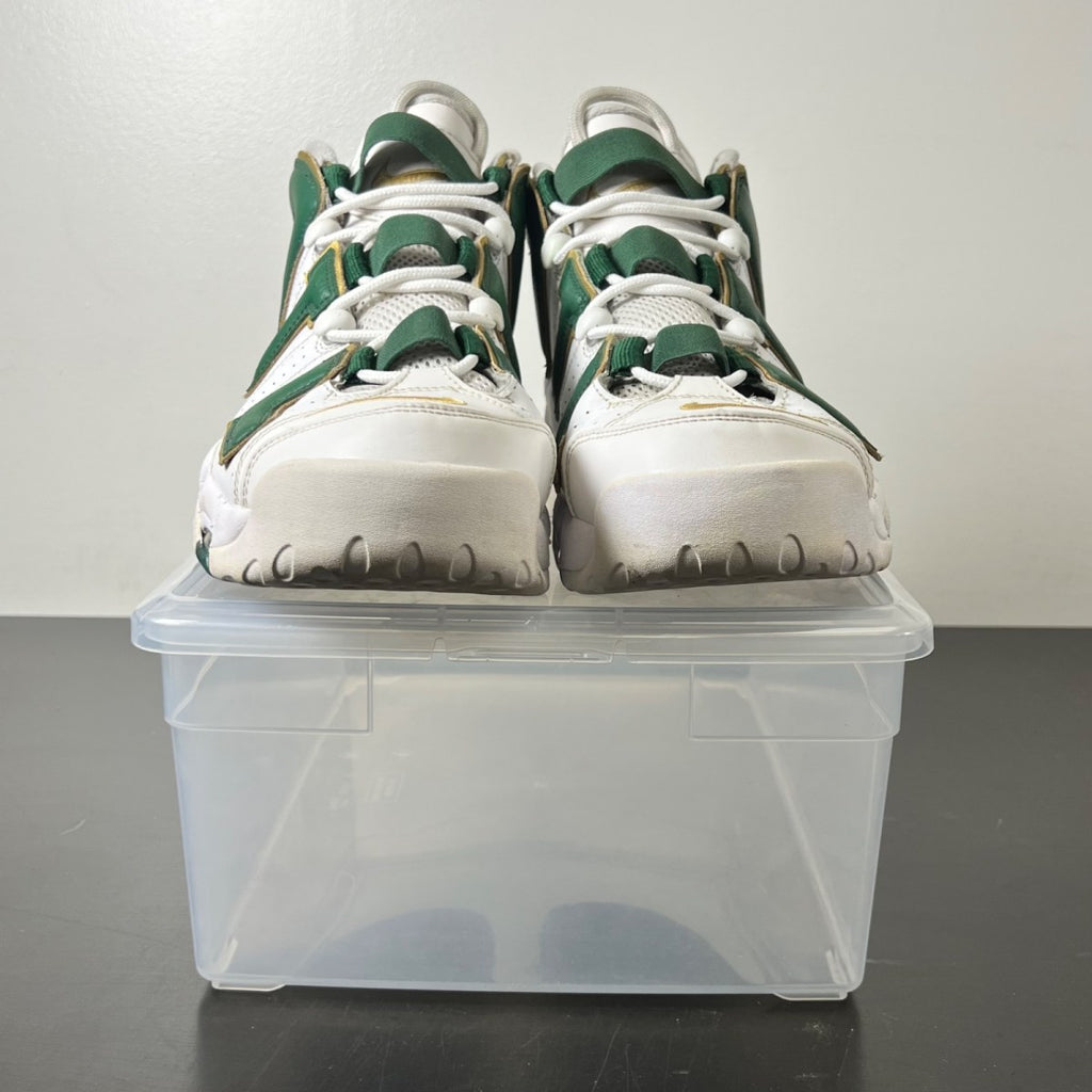 Nike Air More Uptempo Atlanta 12 (Heavily Worn Pre-Owned)NikeWhite/Gorge Green-Metallic Gold - Image 2