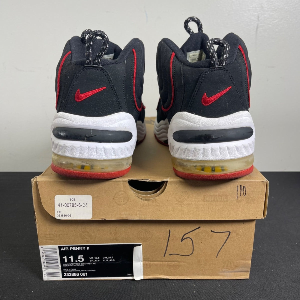 Nike Air Penny 2 Miami Heat (2009) (Size 11.5) - Image 4