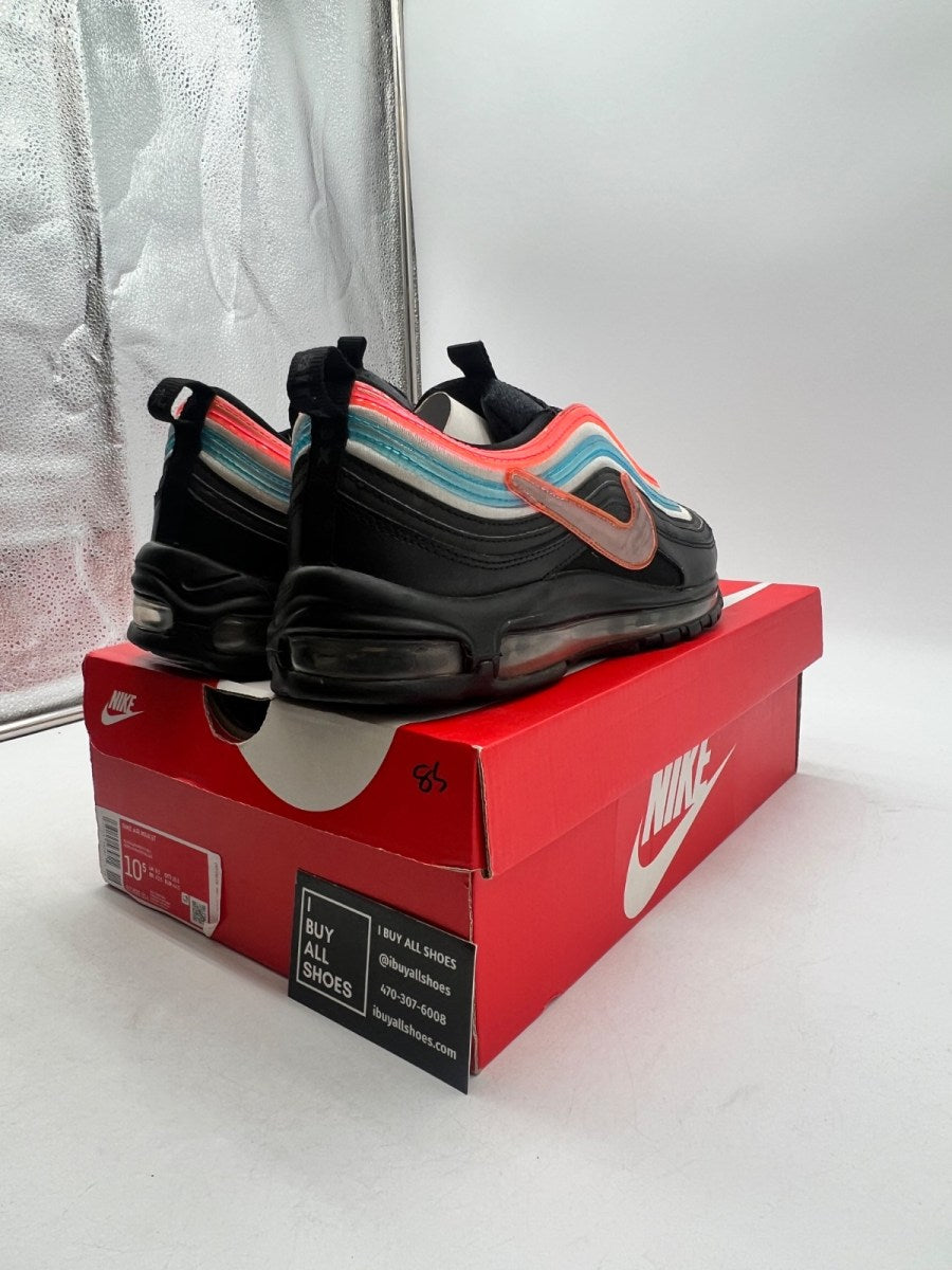 Nike Air Max 97 Black Red Silver 10.5 (Moderately Worn Pre-Owned) - Image 5