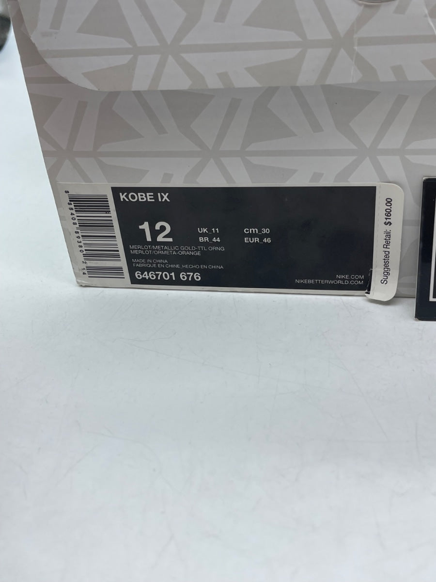 Nike Kobe 9 EM Low Silk 12 (Moderately Worn Pre-Owned) - Image 9