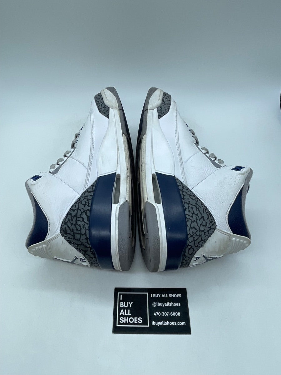 Jordan 3 Retro Midnight Navy 9 (Moderately Worn Pre-Owned) - Image 6